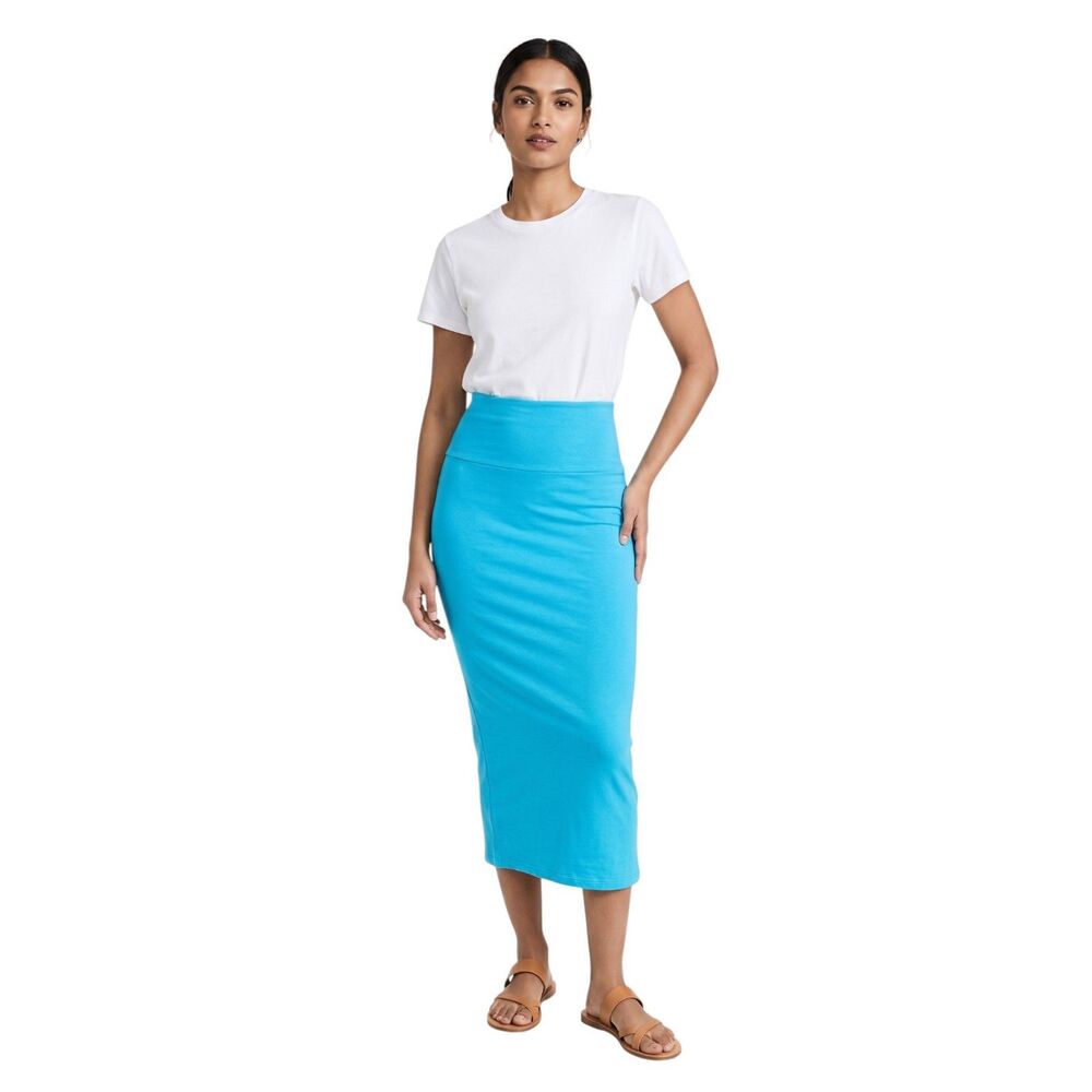 Naked Wardrobe Fitted High Waist Midi Pencil Skirt NWOT Size Small